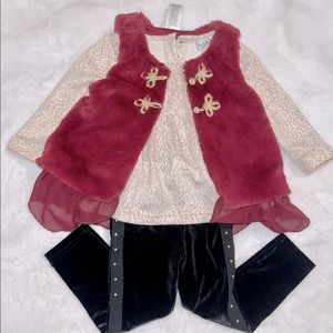Baby Girls three piece “holiday” outfit